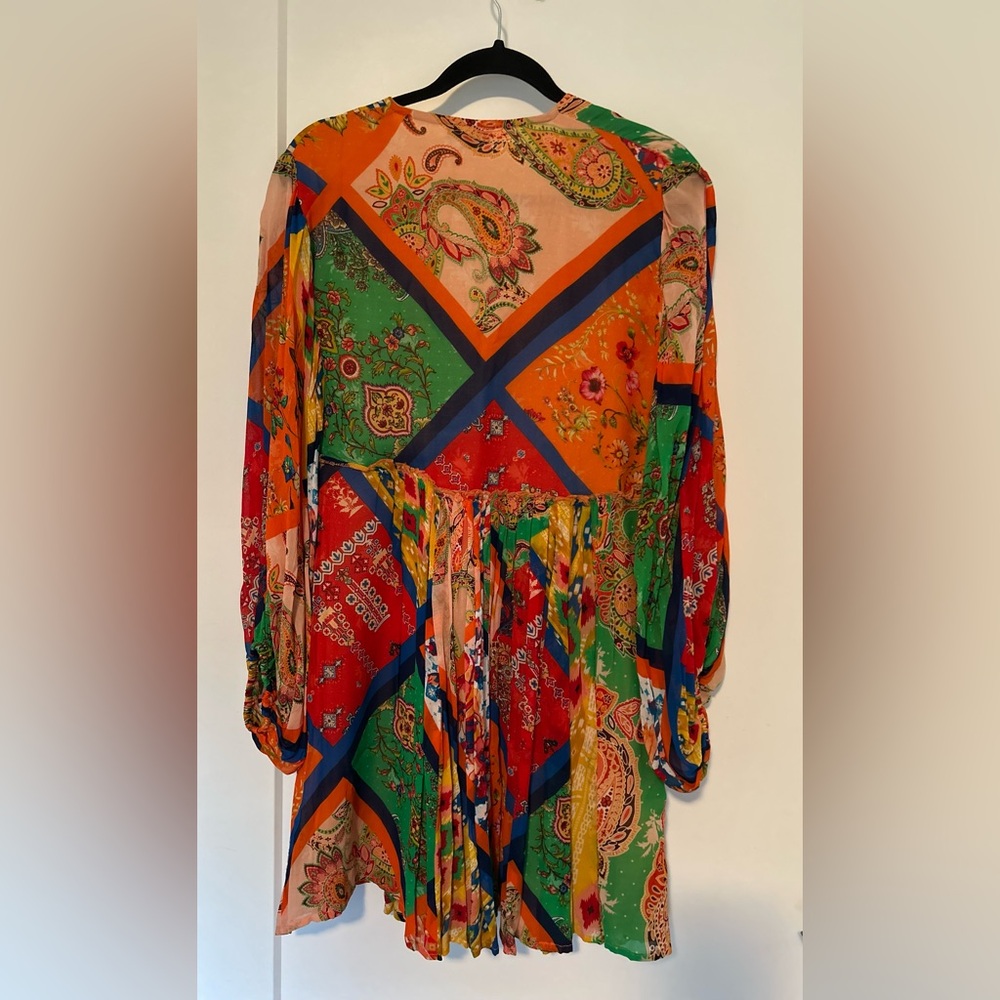 Tolani Multicolor Paisley Long Sleeve Dress - Picture 3 of 4